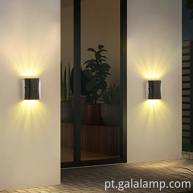 Smart LED duplo lâmpada de parede da cabeça com recurso do modo de suspensão